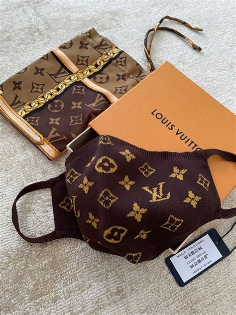 lv canvas mask|authentic Louis Vuitton face mask.